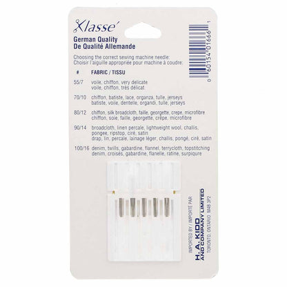 KLASSE Machine Needles Embroidery 80/12
