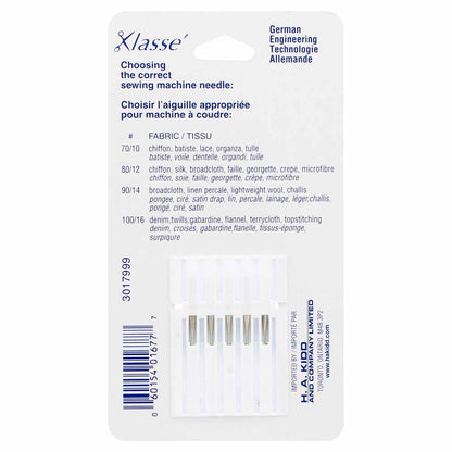 KLASSE Machine Needles Sharps/Microtex Assorted