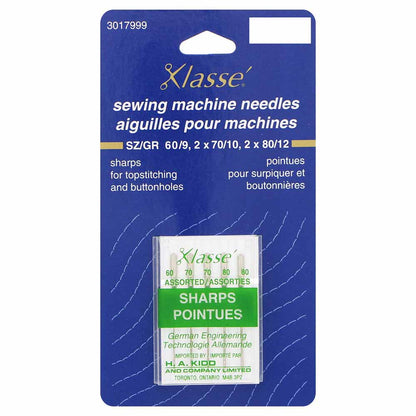 KLASSE Machine Needles Sharps/Microtex Assorted