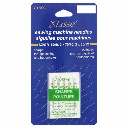 KLASSE Machine Needles Sharps/Microtex Assorted