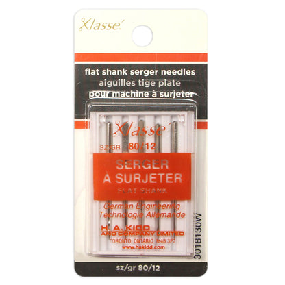 KLASSE Serger Machine Needles Serger Flat Shank 80/12