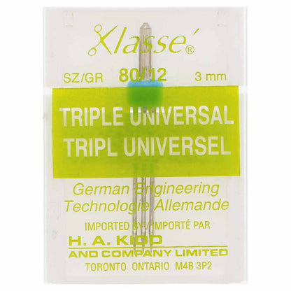 KLASSE Triple Machine Needle Universal 80/12 3.0mm