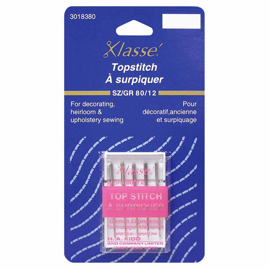 KLASSE Machine Needles Topstitch 80/12 6 Pack