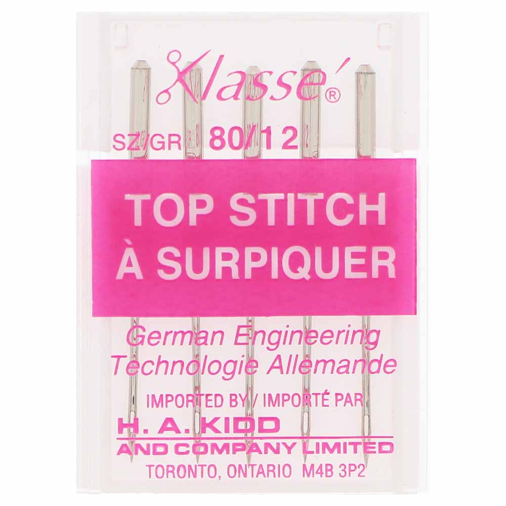 KLASSE Machine Needles Topstitch 80/12 6 Pack