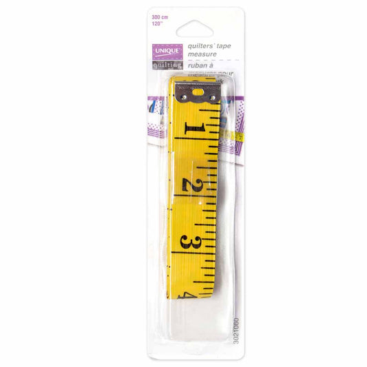 Unique Quilting Quilters’ Tape Measure – Extra Long – 300 cm (120″) – Fibreglass