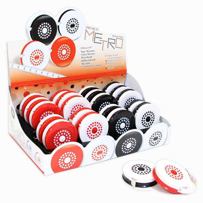 SEW TASTY Retractable Tape Measure Polka Dot 150Cm/60In 40 Pcs