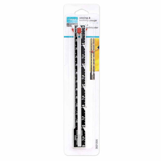 UNIQUE SEWING Sewing & Knitting Gauge – 6"