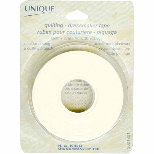 UNIQUE Quilters’ Tape – 6mm × 27m (1/4" × 30 yd)