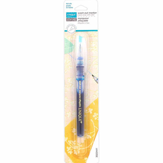 UNIQUE SEWING Wash‑Out Marker — Fine, Blue