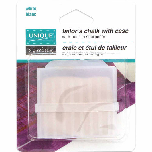 UNIQUE SEWING Tailors’ Chalk in Case — Built‑In Sharpener