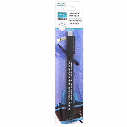 UNIQUE SEWING Permanent Fabric Pen – Extra Fine – Black