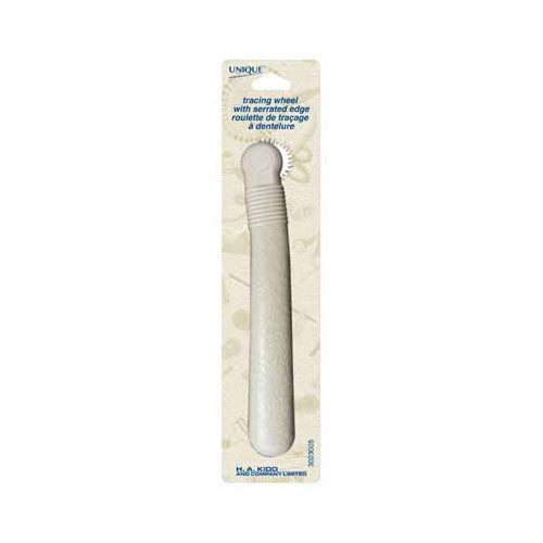 UNIQUE Tracing Wheel with Serrated Edge – White