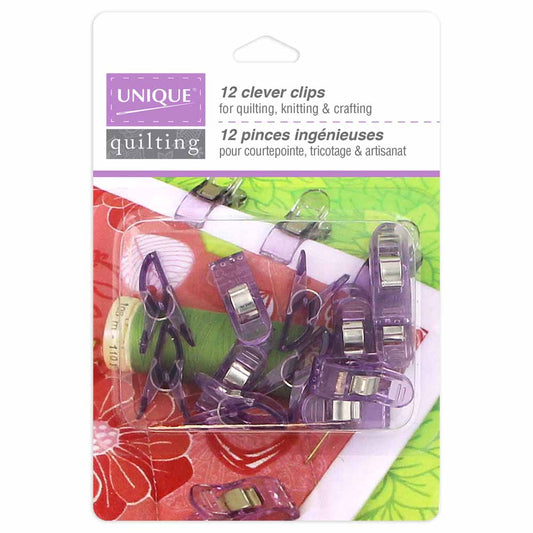 UNIQUE QUILTING Clever Clips - Small - 12 pcs