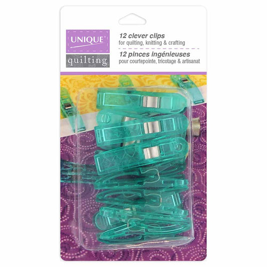 UNIQUE QUILTING Clever Clips - Large - 12 pcs