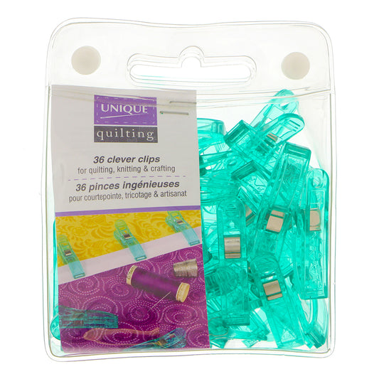 UNIQUE QUILTING Clever Clips - Large - 36 pcs