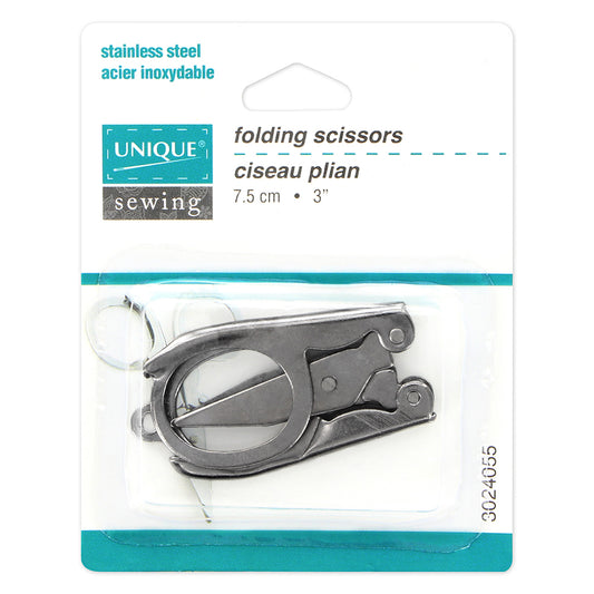 UNIQUE Folding Scissors – 7.6 cm (3") – Travel Safe
