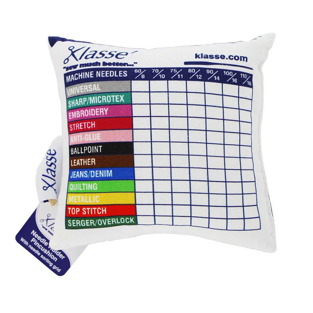 KLASSE Needle Holder Pincushion Sorting Grid 13 X 13 X 6.5Cm