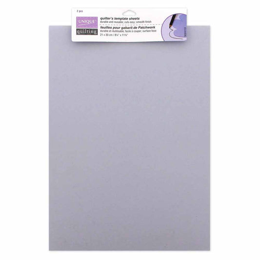 Unique Quilting Quilt Template Sheets – 21 × 28.5 cm (8¼″ × 11¼″) – 2 pcs