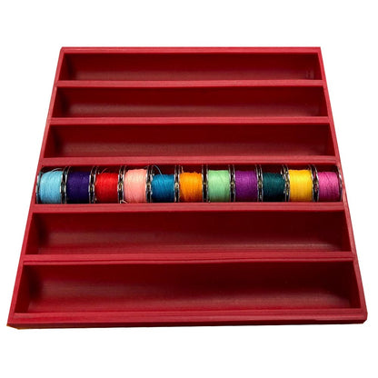 GRABBIT BobbinSaver2 Bobbin Holder Holds Up to 66 Bobbins Red Square