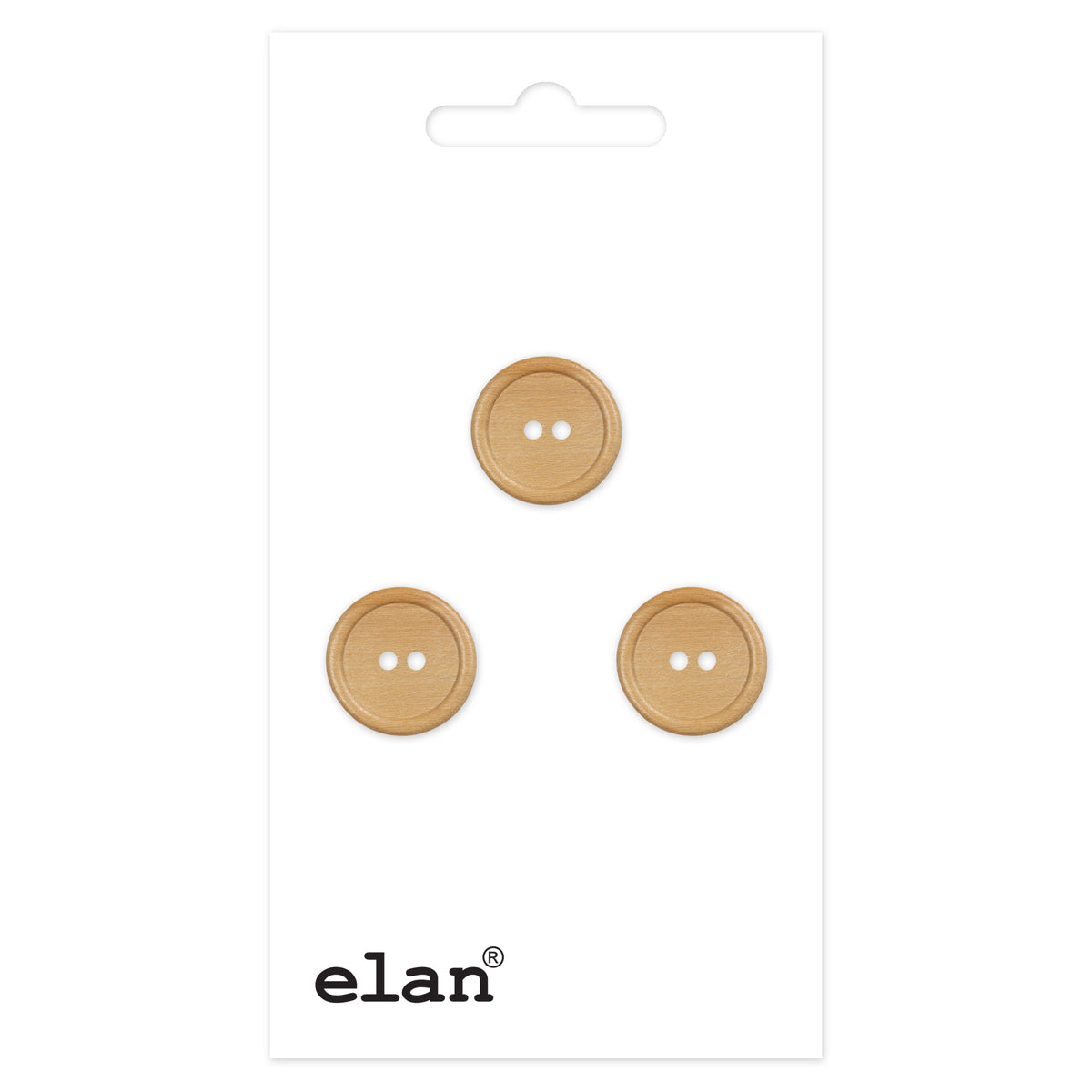 ELAN 2-Hole Button 14 mm (1/2 in) 3 Count