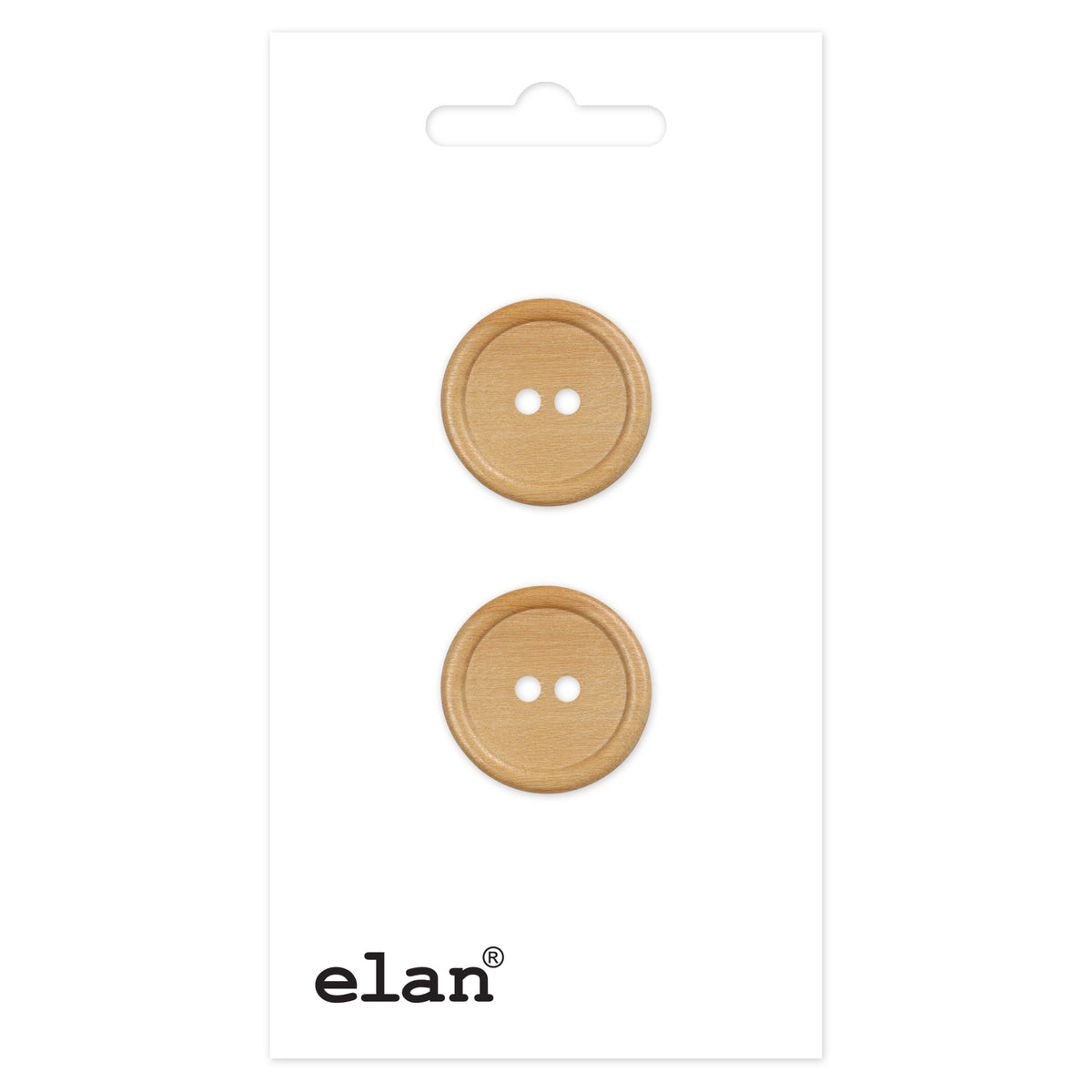 ELAN 2-Hole Button 22 mm (7/8 in) 2 Count