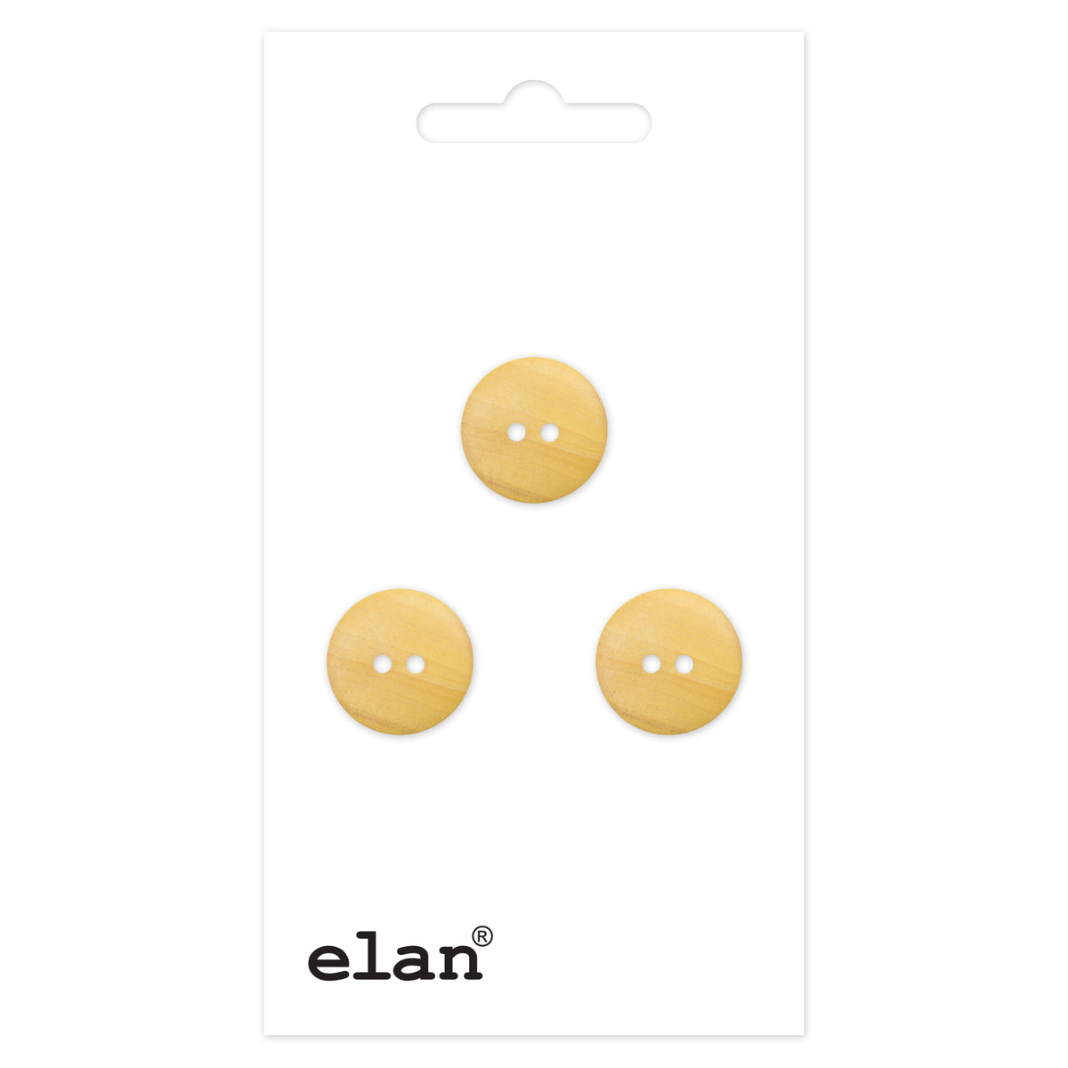 ELAN 2 Hole Button 14 mm (1/2 in), 3 Count