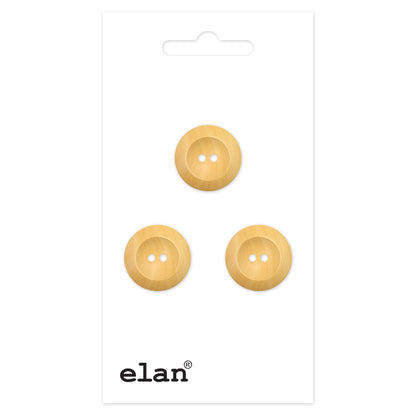ELAN 2 Hole Button 18 mm (3/4 in), 3 Count