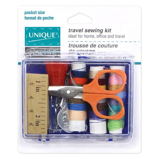 UNIQUE SEWING Travel Sewing Kit — 34‑Piece Assortment