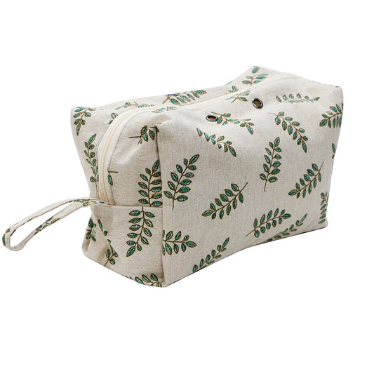 VIVACE Knitting Bag – Leaves – 26 × 17 × 11 cm