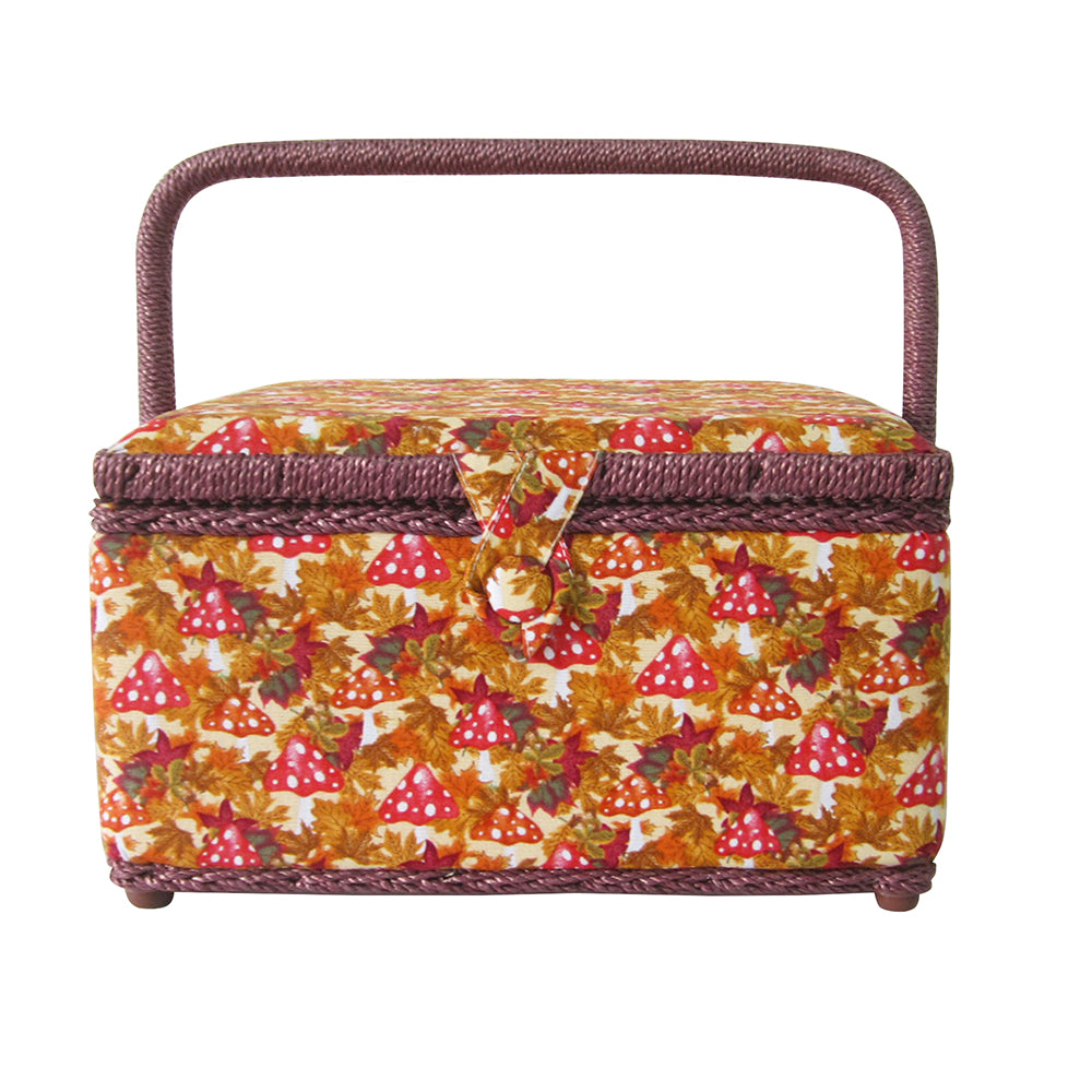 VIVACE Medium Sewing Basket – Fall – 25 × 19 × 15 cm (10 × 7½ × 5¾ in)
