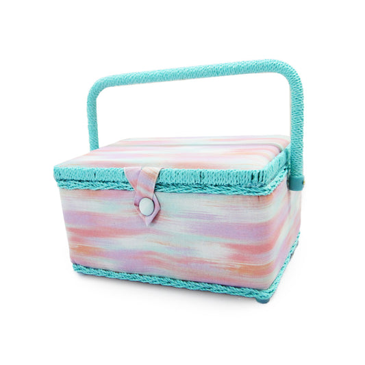 VIVACE Medium Sewing Basket – Assorted Prints – 25 × 19 × 15 cm