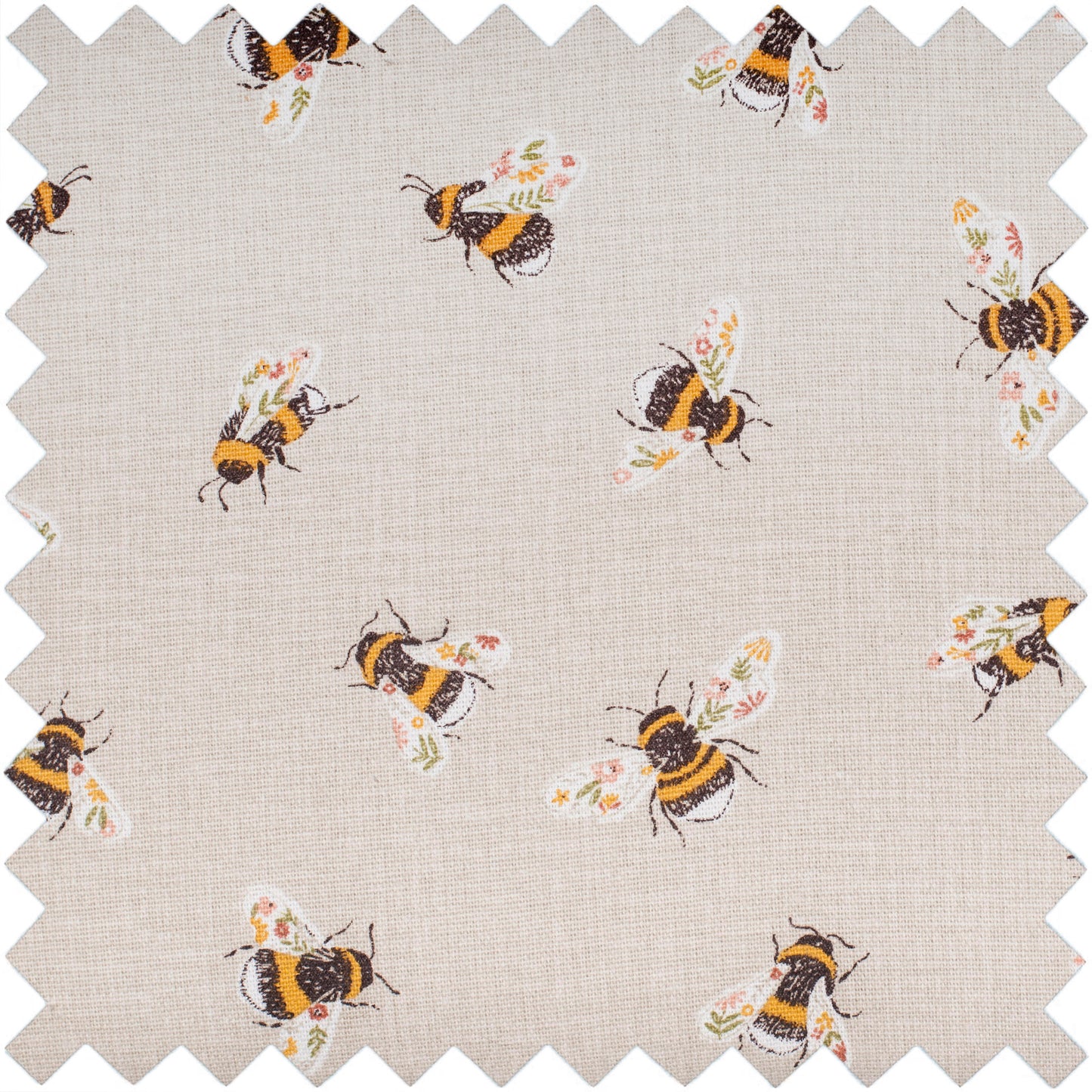 HOBBY GIFT Large Twin-Lid Sewing Basket, Bees, Approx. 24.5 × 24.5 × 17 cm