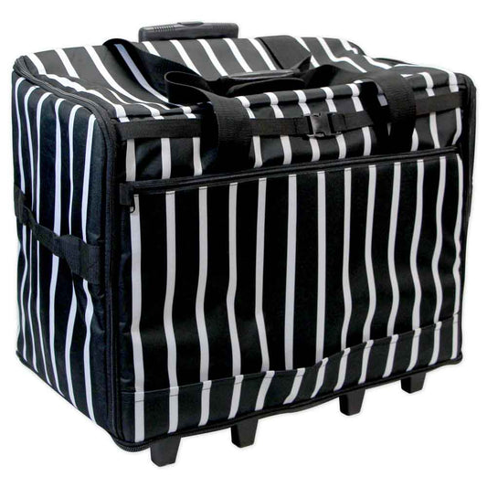 VIVACE Extra‑Large Sewing Machine Trolley – Black Stripes – 61 × 45 × 31 cm (24″ × 17¾″ × 12¼″)
