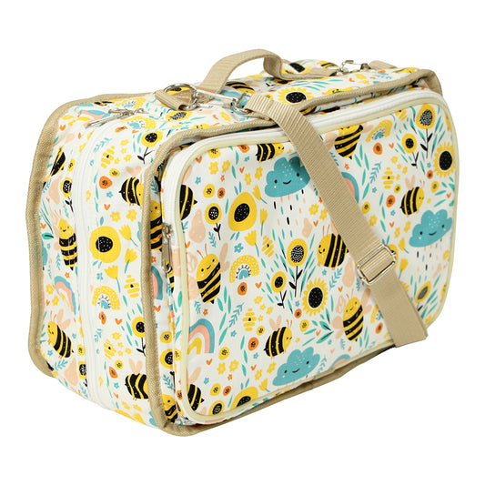 VIVACE Craft/Accessories Tote – Bumblebee – 33 × 25 × 13 cm (13″ × 10″ × 5″)