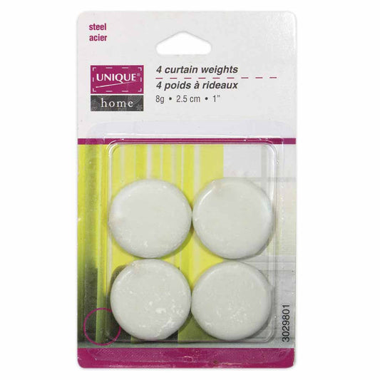 Unique Home Curtain Weights – 2.5 cm (1") – Steel – 4 pcs