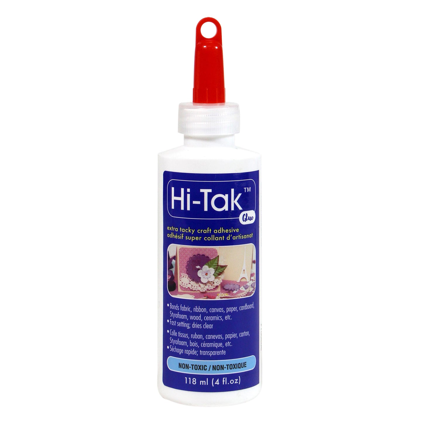HI‑TAK Glue – 118 ml (4 fl oz), Extra‑Tacky Craft Adhesive