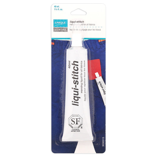 UNIQUE Liqui‑Stitch Fabric Glue – 40 ml (1.4 fl oz)