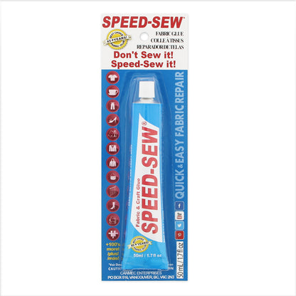 SPEED SEW Premium No-Sew Fabric Mender Glue Tube 50 mL