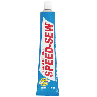 SPEED SEW Premium No-Sew Fabric Mender Glue Tube 50 mL