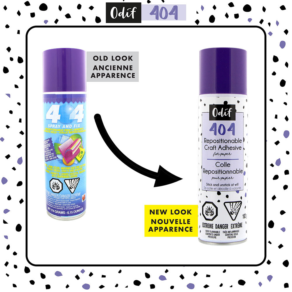 ODIF 404 Repositionable Paper Adhesive Spray 162 g