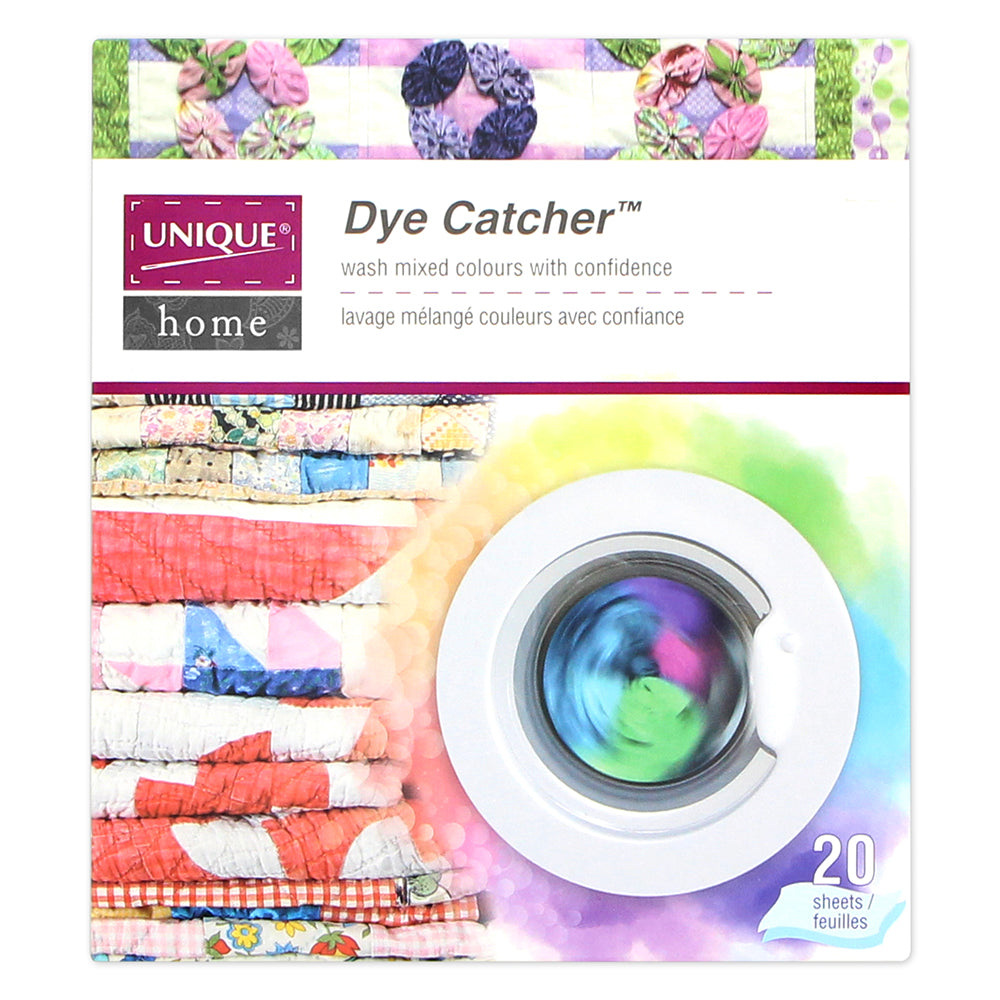 UNIQUE HOME Dye Catcher — 20 Sheets — Laundry Colour‑Run Protection