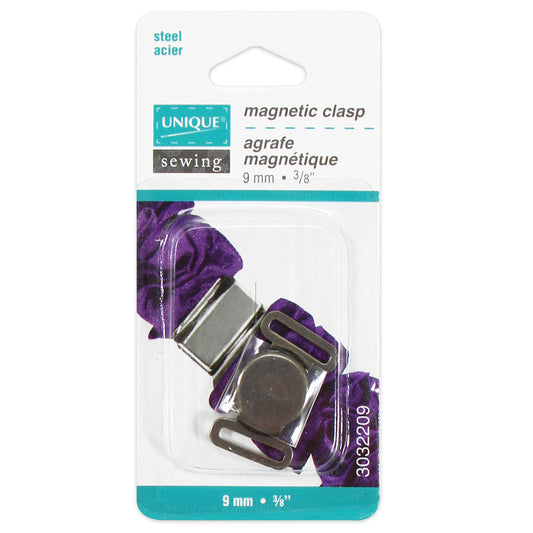UNIQUE SEWING Magnetic Clasp — Brass, 10 mm, 1 pair