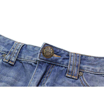 UNIQUE SEWING Jean Buttons — No-Sew, Antique Brass Emblem, 20 mm (3/4 in.), 6 pcs - product view 4