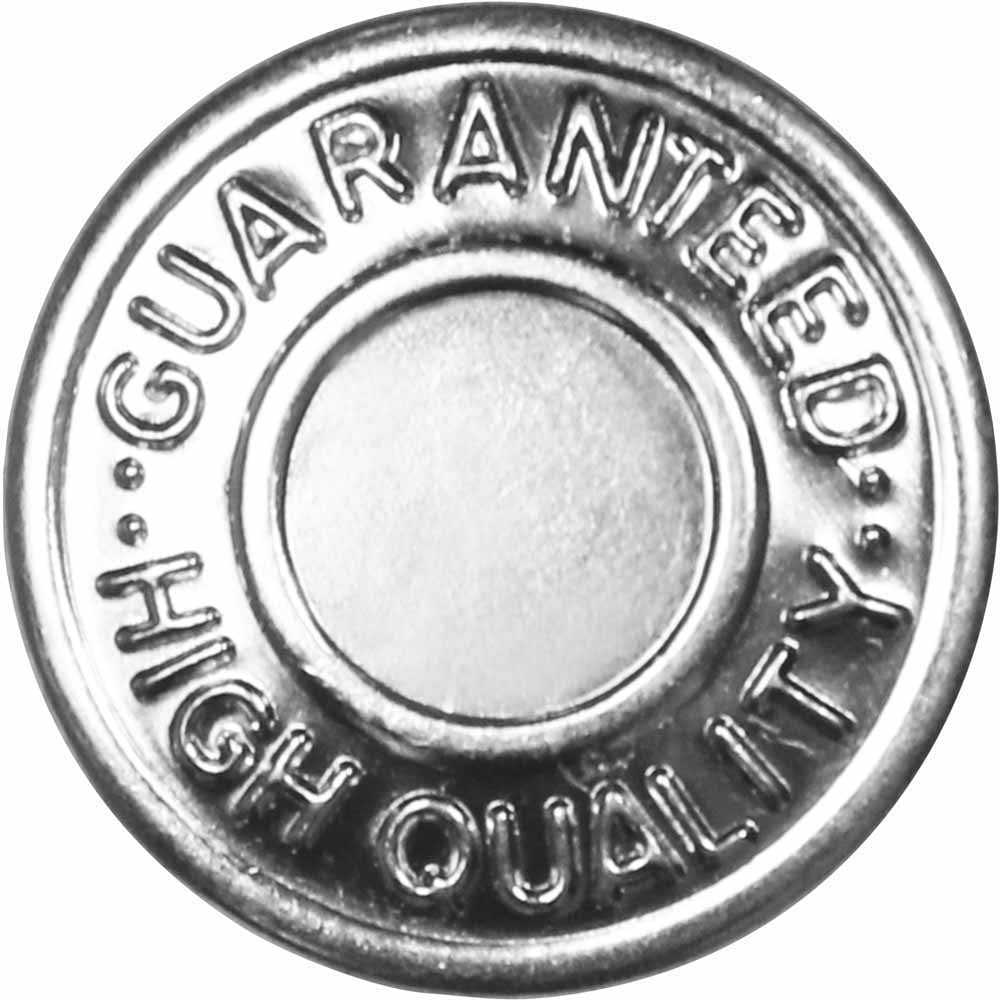 UNIQUE SEWING No-Sew Jean Buttons – Silver – 25 mm (1 in.), 4 pcs - product view 3