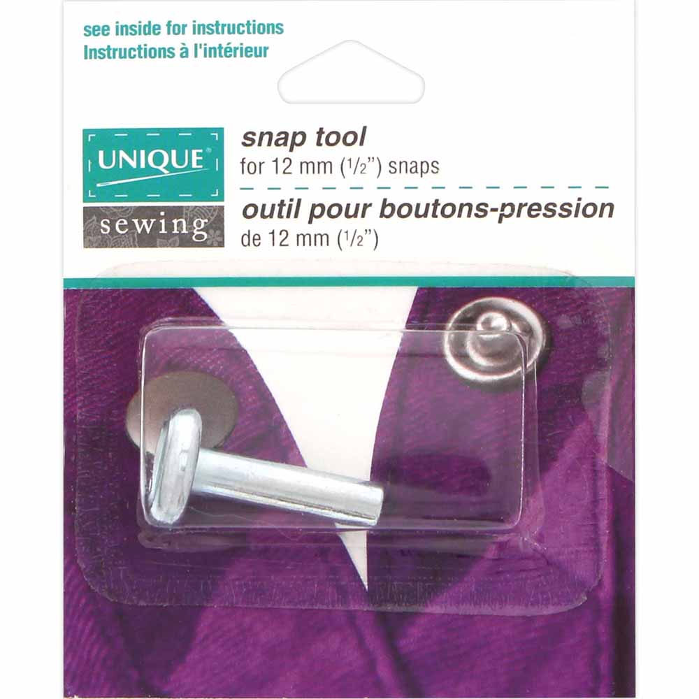 UNIQUE SEWING Small Snap Attach Tool — For 12 mm (½") Snaps
