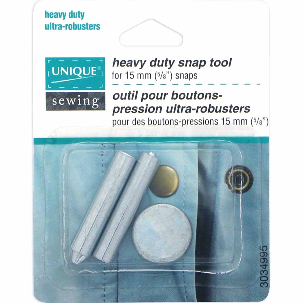 UNIQUE SEWING Large Snap Attach Tool – For 15 mm (5/8") Snaps