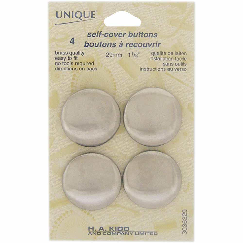 UNIQUE SEWING Buttons to Cover – 29 mm (1 1/8") – 4 sets