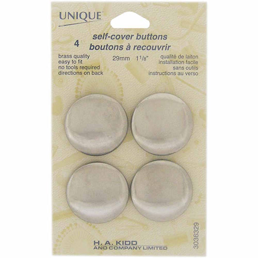 UNIQUE SEWING buttons to cover, 29 mm (1 1/8 in.), 4 sets