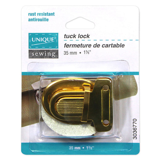 UNIQUE SEWING Turn Clasp, Gold, 35mm (1 3/8")