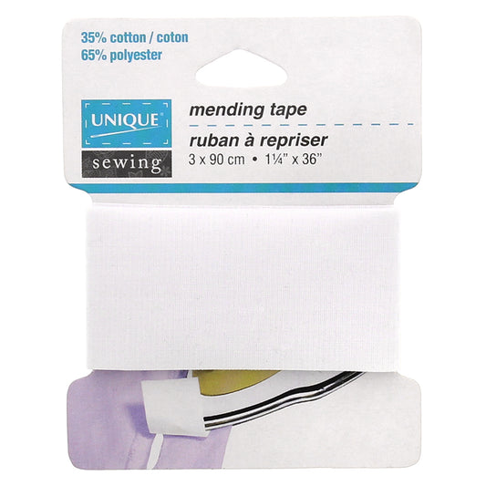 UNIQUE SEWING Mending Tape — White, 3.2 cm × 0.9 m